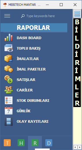 Rapor Yönetimi